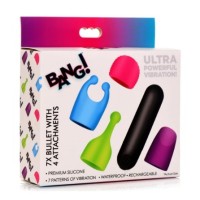 BANG RECHARGEABLE BULLET W/ 4 ATTACHMENT